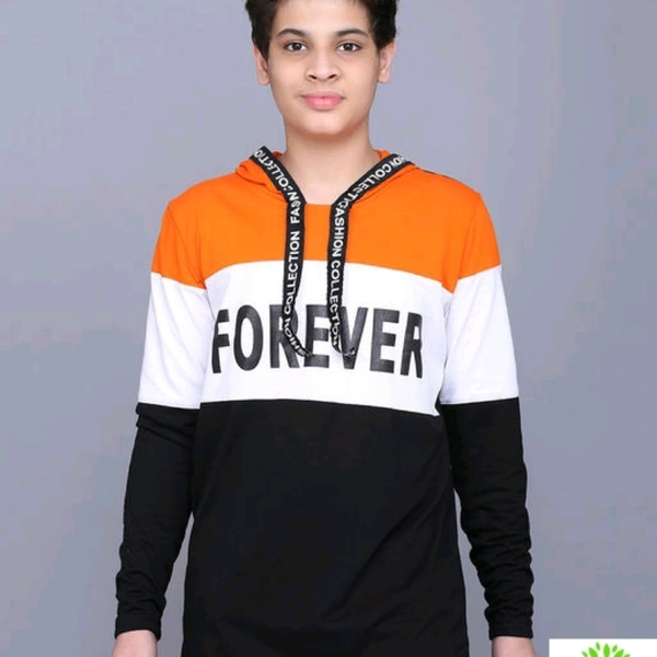 Full Sleeve T-shirt Cotton For Boys  - 8-16 years , Multi colored 