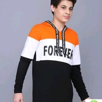 Full Sleeve T-shirt Cotton For Boys  - 8-16 years , Multi colored 