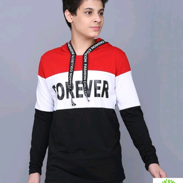 Full Sleeve T-shirt Cotton For Boys  - Multi Colored , 8-16 years 