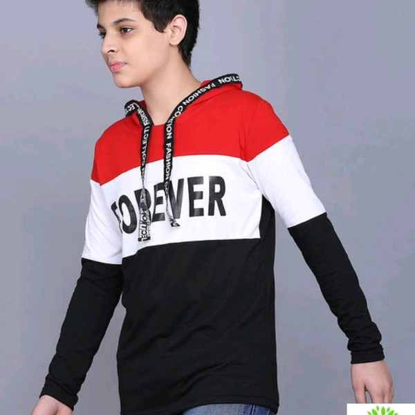 Full Sleeve T-shirt Cotton For Boys  - Multi Colored , 8-16 years 