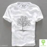 Fashlook Cotton T-shirt For Men  - Multi colored , S, M, L, XL, XXL