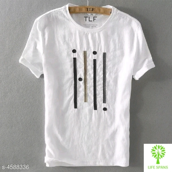 Fashlook Cotton T-shirt For Men  - Multi colored , S, M, L, XL, XXL