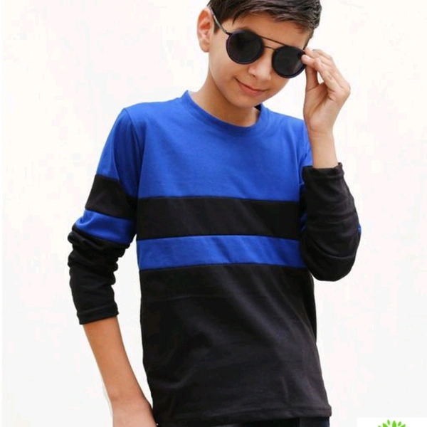 Full Sleeve T-shirt For Boys  - Multi colored , 7-14 years 