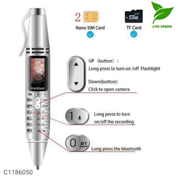 Pen Smart Mobile Phone  - Silver 