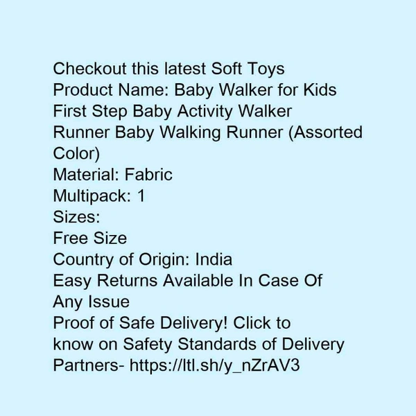 Baby Walker For Kids - Red, free