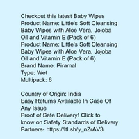Little's Soft Cleansing Baby Wipe With Aloe Vera , Jojoba Oil N Vitamin E  - white, s