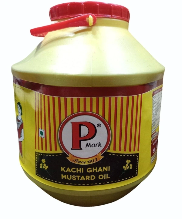  P Mark Kachi Ghani Mustard Oil 5 L - 5 L