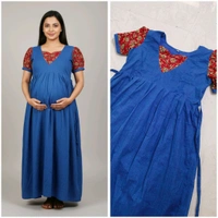 Dark Blue-cotton Feeding - Blue Ribbon, XL