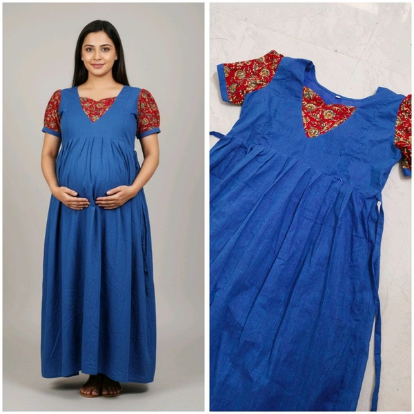 Dark Blue-cotton Feeding - Blue Ribbon, XL