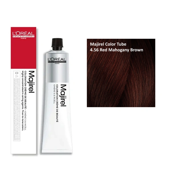 Loreal Professionnel Paris Loreal Professional Majirel Color Tube 4.56 Red Mahogany Brown - 49.5g