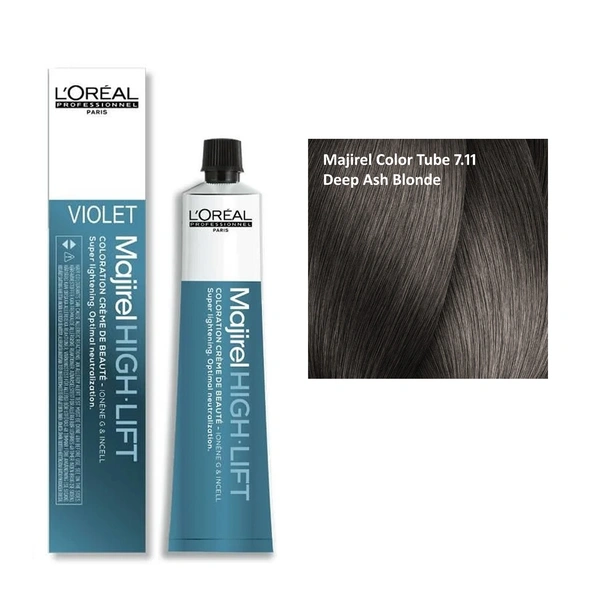 Loreal Professionnel Paris Loreal Professional Majirel Color Tube 7.11 Deep Ash Blonde - 49.5g