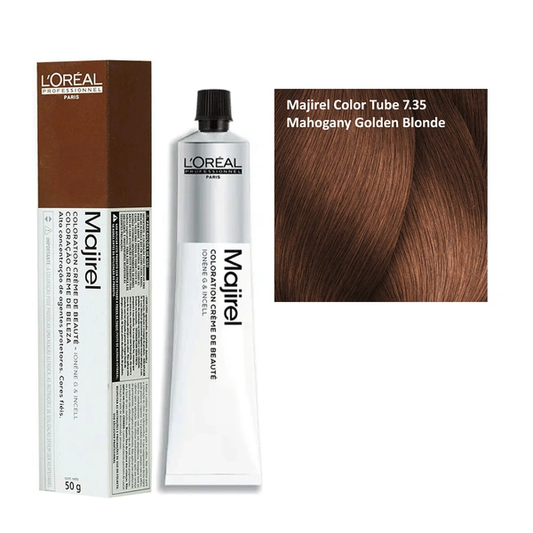 Loreal Professionnel Paris Loreal Professional Majirel Color Tube 7.35 Mahogany Golden Blonde - 49.5g