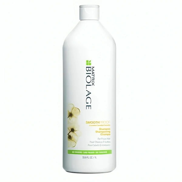 Matrix Biolage Smoothproof Smoothing Shampoo 1000ml | Frizz Control & Humidity Protection for Smooth | Manageable Hair | Paraben-Free & Safe for Color-Treated Hair