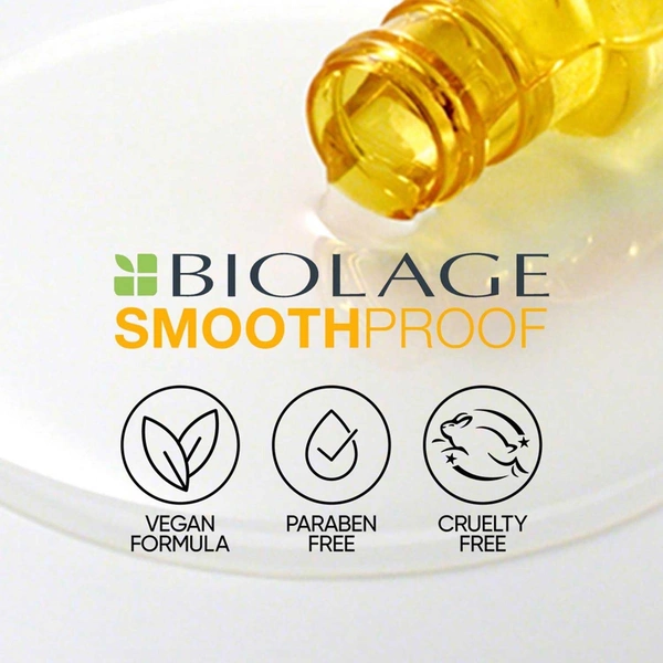 Matrix Biolage Smoothproof Smoothing Shampoo 1000ml | Frizz Control & Humidity Protection for Smooth | Manageable Hair | Paraben-Free & Safe for Color-Treated Hair