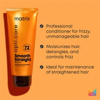 Matrix Opti care Smooth Straight Conditioner 100g for Ultra Smooth Hair with Shea Butter