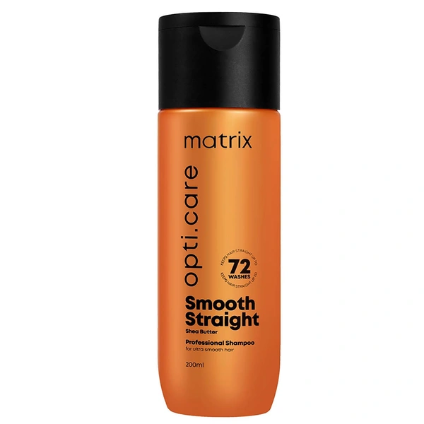 Matrix Opti care Smooth Straight Shampoo 200ml | with Shea Butter for Ultra Smooth Smooth Straight Hair