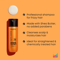 Matrix Opti care Smooth Straight Shampoo & Conditioner 200ml+98g Combo ( Pack of 2) with Shea Butter for Ultra Smooth Smooth Straight Hair