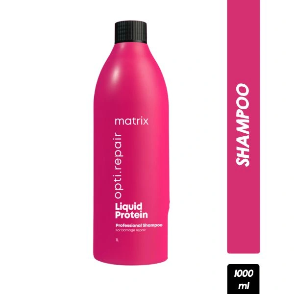 Matrix Opti Repair Professional Liquid Protein Shampoo (1000ml) | repairs damaged hair | restores protein balance |prevents breakage & hydrates | healthy & shiny hair.