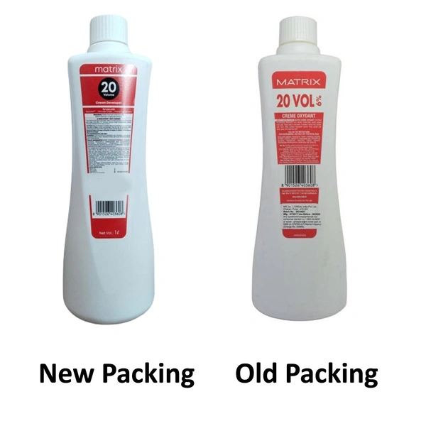 Matrix Oxydant Cream Developer 6% (20 Vol) 1000ml | Professional Hair Color Developer |Optimal Lift & Consistent Results | Ideal for Grey Coverage & Tone-on-Tone Coloring