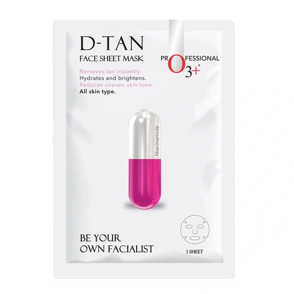 O3+ Professional O3+facialist D-Tan Face Sheet Mask 30g