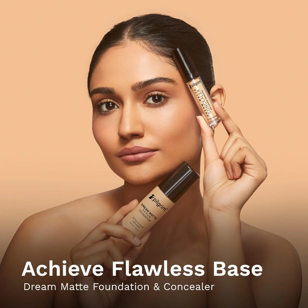 Pilgrim Dream Matte Liquid Concealer Beige 15, 7.3ml | Lightweight, Full Coverage Formula, Perfect for Blurring Imperfections and Dark Circles.