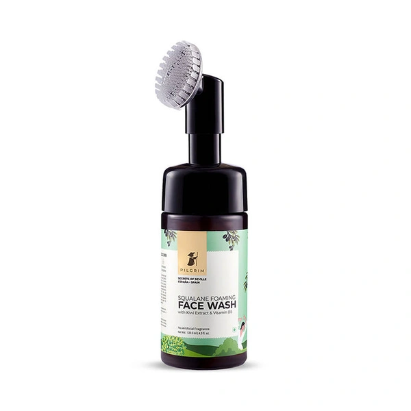 Pilgrim Foaming Face Wash Squalane, 120ml | Cleanses Deeply, Hydrates, and Leaves Skin Soft and Supple with Every Wash.