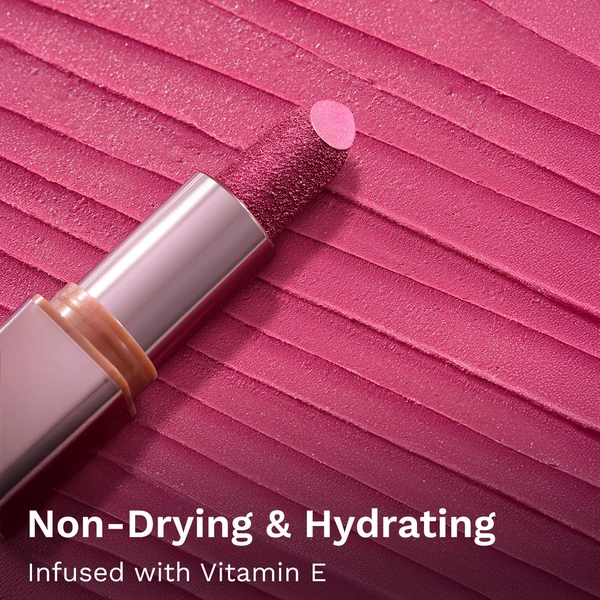 Pilgrim Glitter Lipstick Dubai luxury lifestyle - Royal Noor 4.2g | Glitter-Infused Matte Finish | Enriched with Vitamin E & Olive Oil | Non-Drying & Long-Lasting | Suitable for All Skin Types