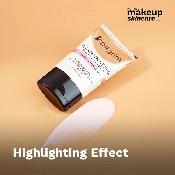 Pilgrim Illuminating Moisturizer Cream 30ml | Hydrates, Brightens, and Evens Skin Tone with a Non-Greasy Finish for Radiant and Glowing Skin All Day.