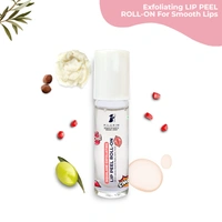 Pilgrim Squalane Lip Peel Roll-on -6ml | with Lactic Acid & Niacinamide | Exfoliating lip peel for Smooth Lip |  Hydrating dry & flaky lips | Moisturizing lip | Plump & Soft Lips | Brightens Lips