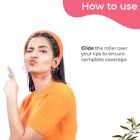 Pilgrim Squalane Strawberry Roll-On Lip Serum - 6ml | With Shea Butter & Pomegranate Extract  | Moisturize & Protect Lips |  Soft, Smooth & Nourished Lips | For Plump & Soft Lips | Lip Balm with Natural Ingredients
