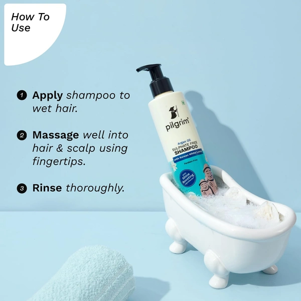 Pilgrim Sulphate Free Shampoo 200ml | Gently Cleanses, Reduces Frizz, and Maintains Hair�s Natural Moisture for Smooth, Healthy Strands.