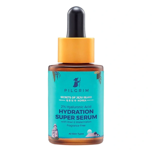 Pilgrim Super Serum 2% Hyaluronic Acid Hydration, 30ml | Deeply Hydrates, Plumps Skin, and Reduces Fine Lines for Long-Lasting Moisture and Radiance.