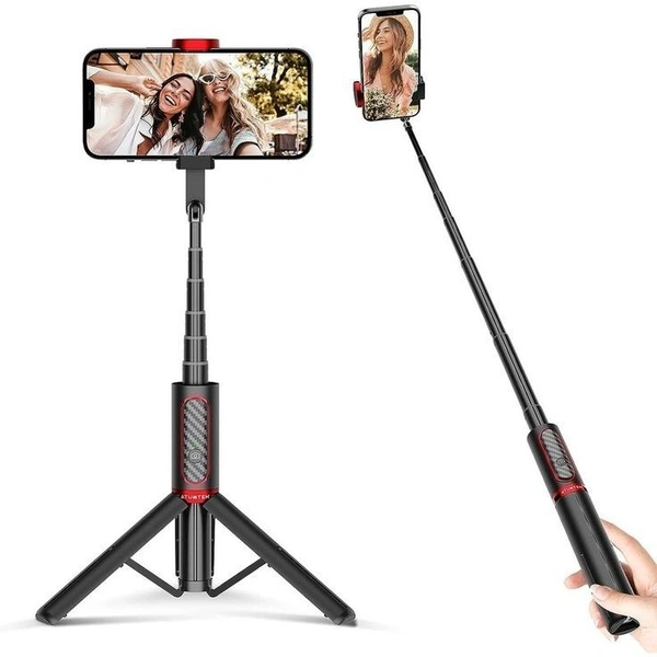 FCEE Selfie Stick R1 - 185*45*38mm, Black, 5, Longest Size 67cm, CR1632/70mAh (Replaceable)