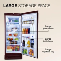 Godrej 234 L 3 Star 24 Advanced Capillary Technology Direct Cool Single Door Door Refrigerator With Base Drawer - Next 2 Day, 3 STAR, 234L