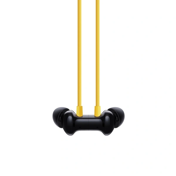 Realme Buds Wireless 3 Neckband, Upto 40 hrs of playtime, Fast Charging, Dual Device Connection, 13.6 mm Dynamic Bass Driver, IP55, Spatial Audio, Bluetooth v5.3, Bass Yellow - next day