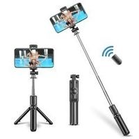 FCEE Selfie Stick R1 - 185*45*38mm, Black, 5, Longest Size 67cm, CR1632/70mAh (Replaceable)