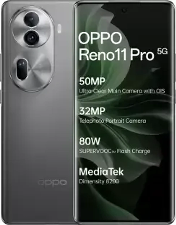OPPO Reno11 Pro 5G (Rock Grey, 256 GB)  (12 GB RAM) - Next Two Days
