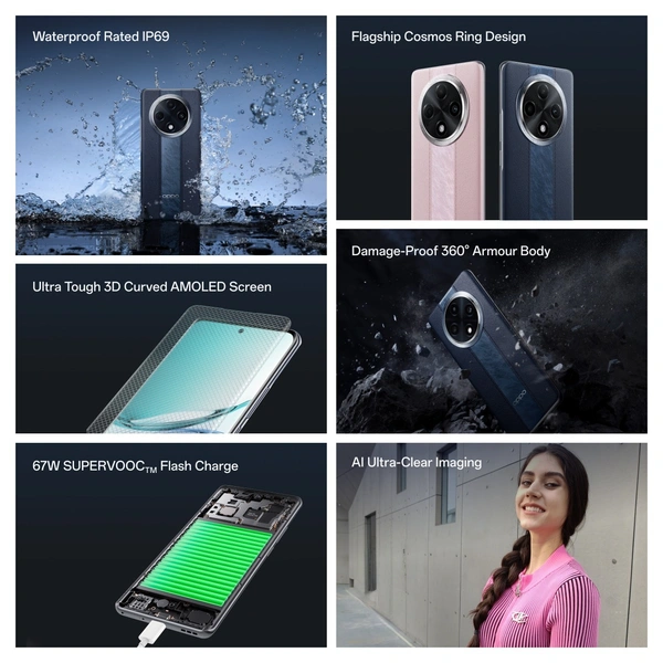 OPPO F27 Pro+ (Midnight Navy, 256 GB)  (8 GB RAM) - NEXT DAY, 5G, 5000mAh, 256 GB