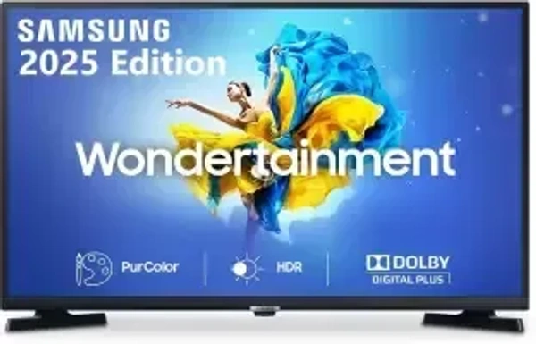 SAMSUNG 80 cm (32 inch) HD Ready LED Smart Android TV with 2025 LED Panel | Mega Contrast | PurColor | HD Picture Quality | Slim  (UA32T4340BKXXL) - NEXT DAY