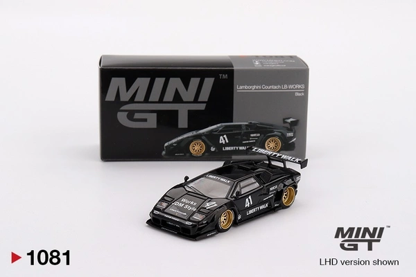 Lamborghini Countach LB-WORKS Black - Scale 1 /64 MGT01081