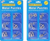 6 PCS BRAIN TEASER