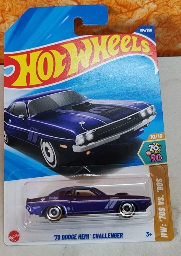 HOTWHEELS Hot Wheels 1:64 Scale | �70 DODGE HEMI CHALLENGER | HW: 70S VS 90S | PURPLE | 10/10 | 164/250
