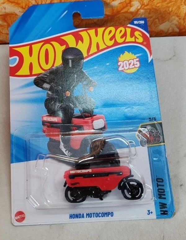HOTWHEELS Hot Wheels 1:64 Scale | HONDA MOTOCOMPO | HW MOTO | RED | 3/5 | 181/250