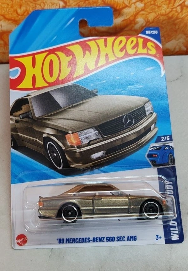 HOTWHEELS Hot Wheels 1:64 Scale | �89 MERCEDES-BENZ 560 SEC AMG | WILD WIDEBODY | Metallic Gold | 2/5 | 186/250