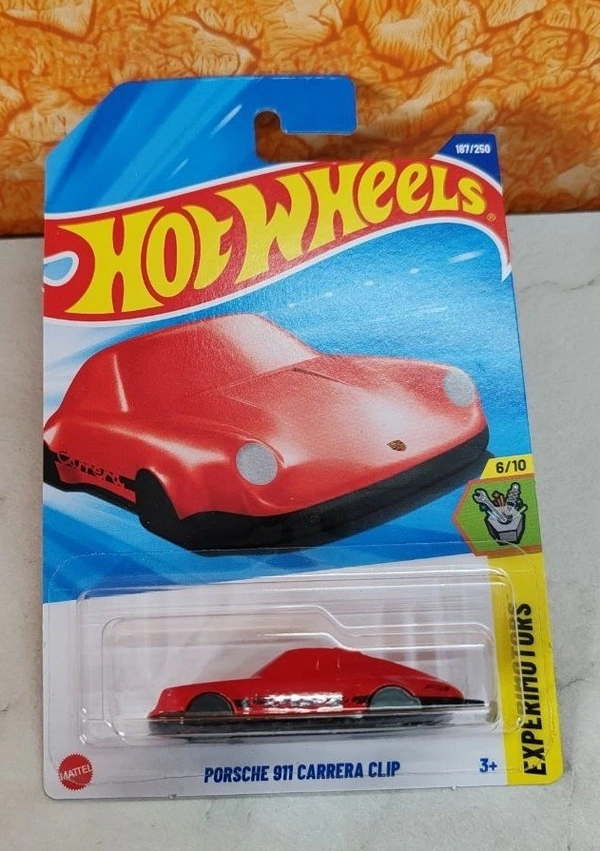 HOTWHEELS Hot Wheels 1:64 Scale | PORSCHE 911 CARRERA CLIP | Experimotors | RED | 6/10 | 187/250