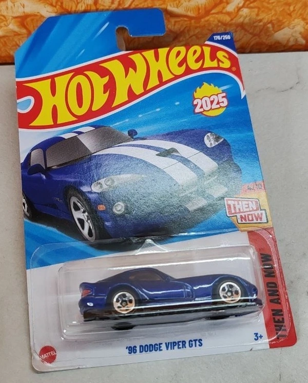 HOTWHEELS Hot Wheels 1:64 Scale | �96 DODGE VIPER GTS | THEN AND NOW | Viper GTS Blue | 4/10 | 176/250