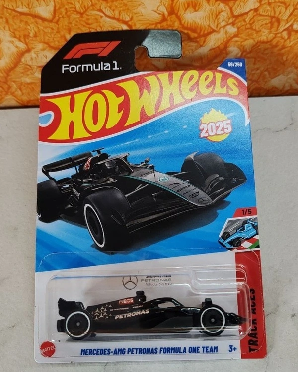 HOTWHEELS Hot Wheels 1:64 Scale | MERCEDES-AMG PETRONAS FORMULA ONE TEAM | Track Aces | BLACK | 1/5 | 59/250
