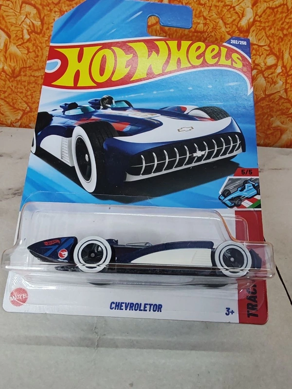 HOTWHEELS Hot Wheels 1:64 Scale | CHEVROLETOR | Track Aces | Metalflake Navy Blue | 5/5 | Treasure Hunt | 202/250