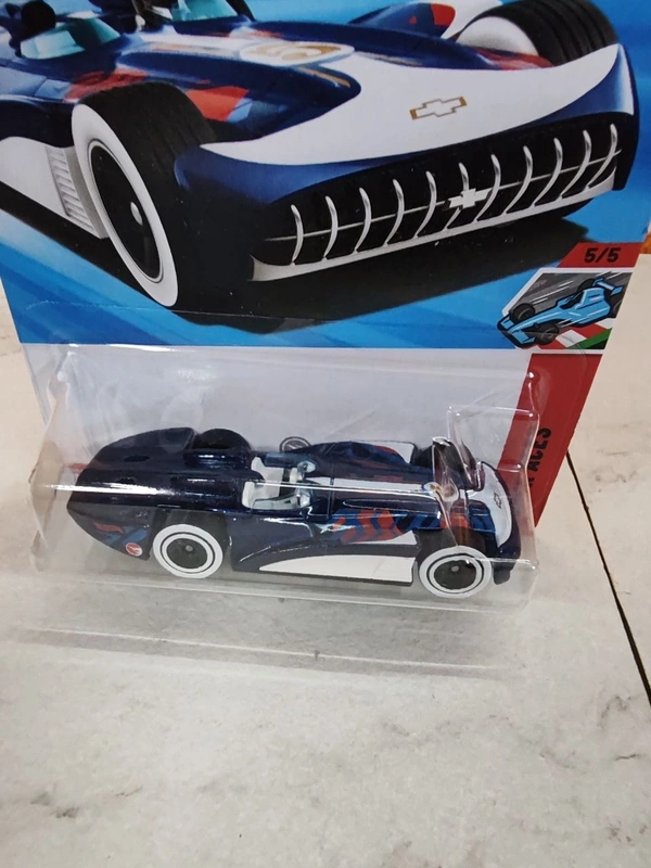 HOTWHEELS Hot Wheels 1:64 Scale | CHEVROLETOR | Track Aces | Metalflake Navy Blue | 5/5 | Treasure Hunt | 202/250