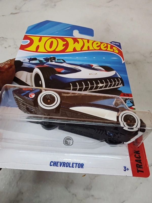 HOTWHEELS Hot Wheels 1:64 Scale | CHEVROLETOR | Track Aces | Metalflake Navy Blue | 5/5 | Treasure Hunt | 202/250